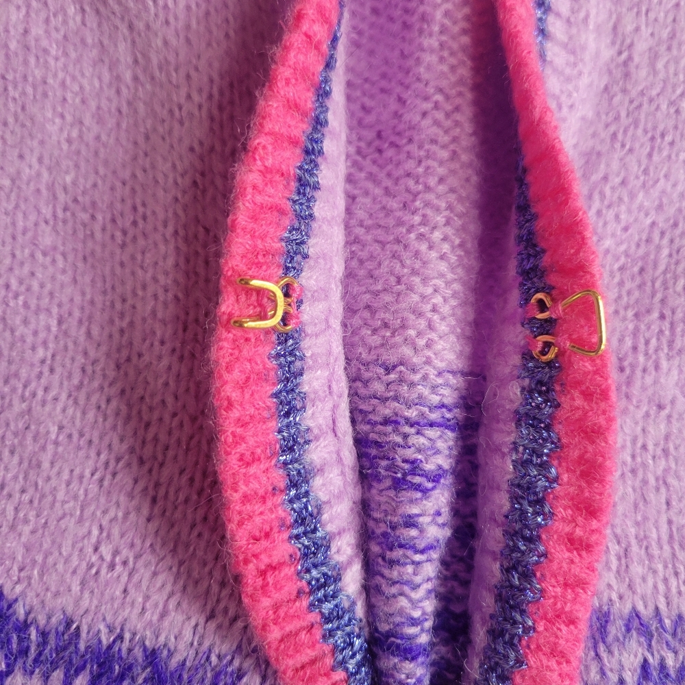 Lilly Pulitzer Tessalynn Pink & Purple Cardigan w/ Matching Tank Top Set - Picture 9 of 16